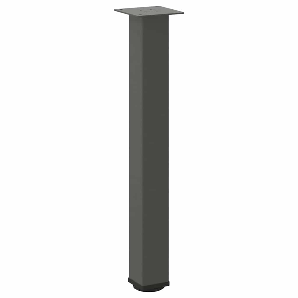 Gambe per tavolo consolle 4 pz Antracite 72-74 cm Acciaio
