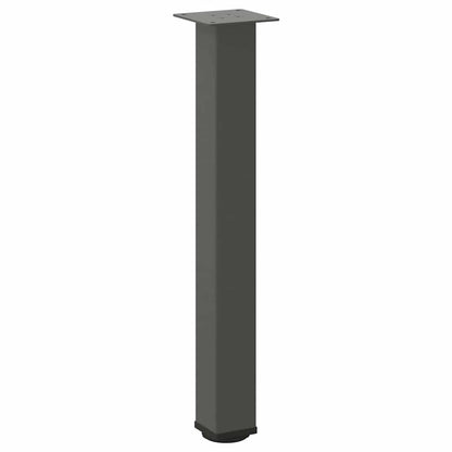 Gambe per tavolo consolle 4 pz Antracite 72-74 cm Acciaio