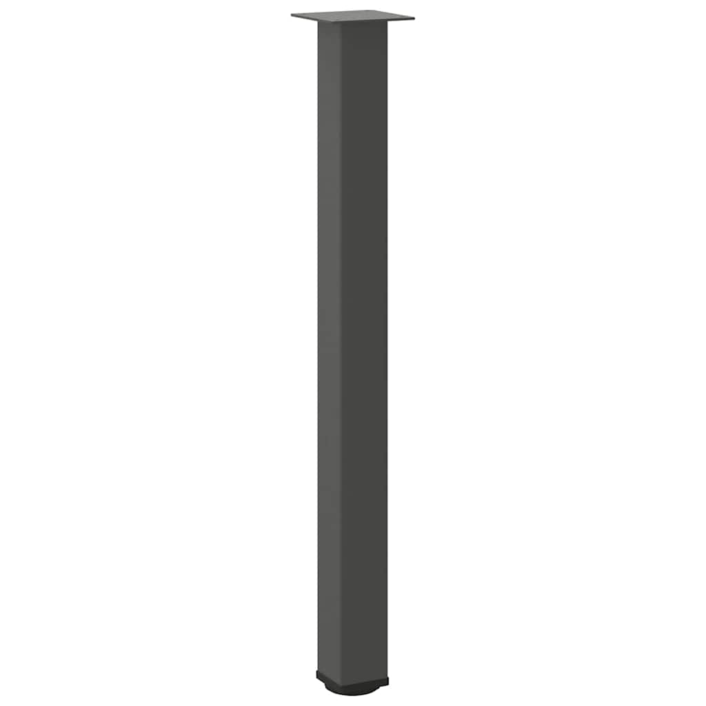 Gambe per tavolo da bar 4 pz Antracite 90-92 cm Acciaio