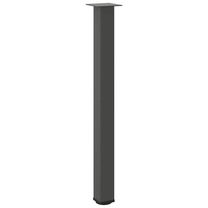 Gambe per tavolo da bar 4 pz Antracite 90-92 cm Acciaio