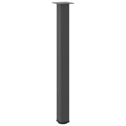 Gambe per tavolo da bar 4 pz Antracite 100-102 cm Acciaio