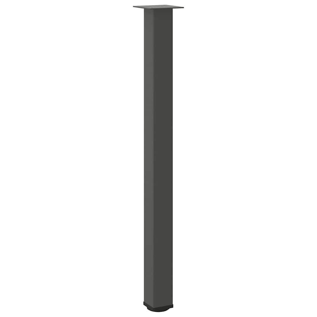 Gambe per tavolo da bar 4 pz Antracite 110-112 cm Acciaio