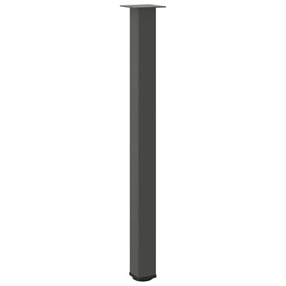 Gambe per tavolo da bar 4 pz Antracite 110-112 cm Acciaio