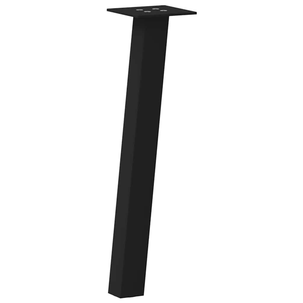 Gambe per Tavolino da CaffÃ¨ 4 pz Nere 30 cm Acciaio
