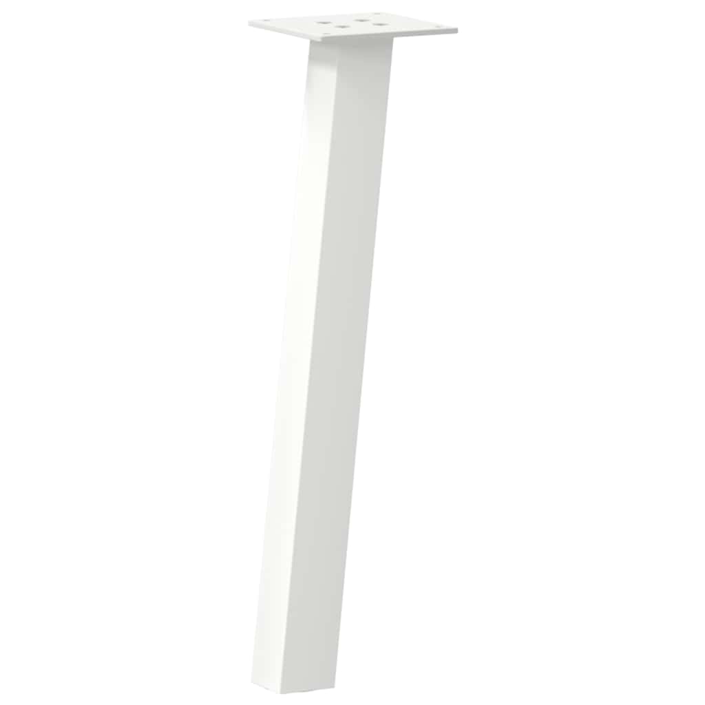 Gambe per tavolino da caffÃ¨ 4 pz Bianche 30 cm Acciaio