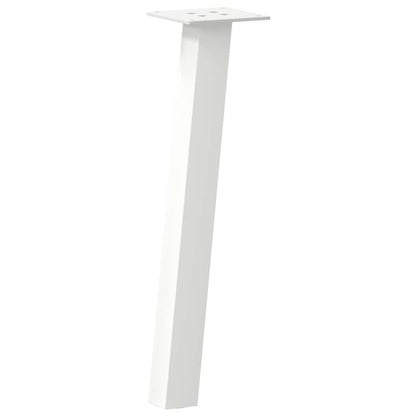Gambe per tavolino da caffÃ¨ 4 pz Bianche 30 cm Acciaio