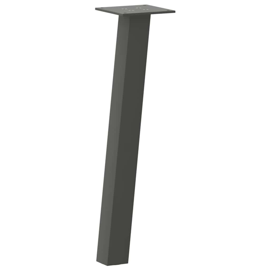 Gambe per tavolino 4 pz Antracite 30 cm Acciaio