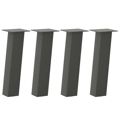 Gambe per tavolino 4 pz Antracite 30 cm Acciaio