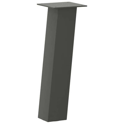 Gambe per tavolino 4 pz Antracite 30 cm Acciaio