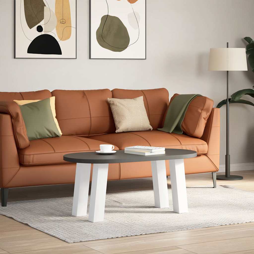 Gambe per tavolino da caffÃƒÂ¨ 4 pz Bianche 42 cm Acciaio