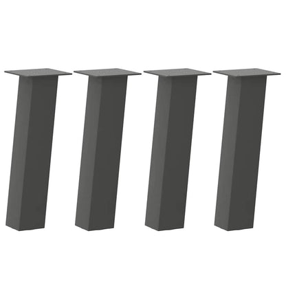 Gambe per tavolino 4 pz Antracite 42 cm Acciaio