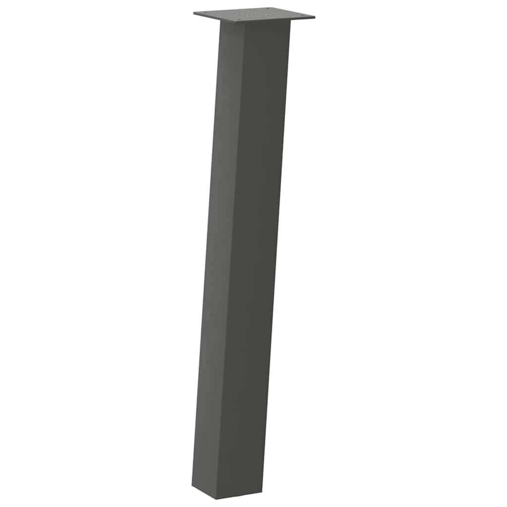 Gambe per tavolo consolle 4 pz Antracite 72 cm Acciaio