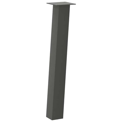 Gambe per tavolo consolle 4 pz Antracite 72 cm Acciaio