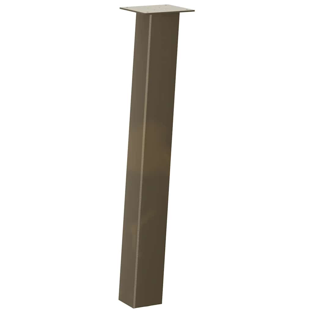 Gambe per tavolo consolle 4 pz in acciaio naturale 72 cm Acciaio