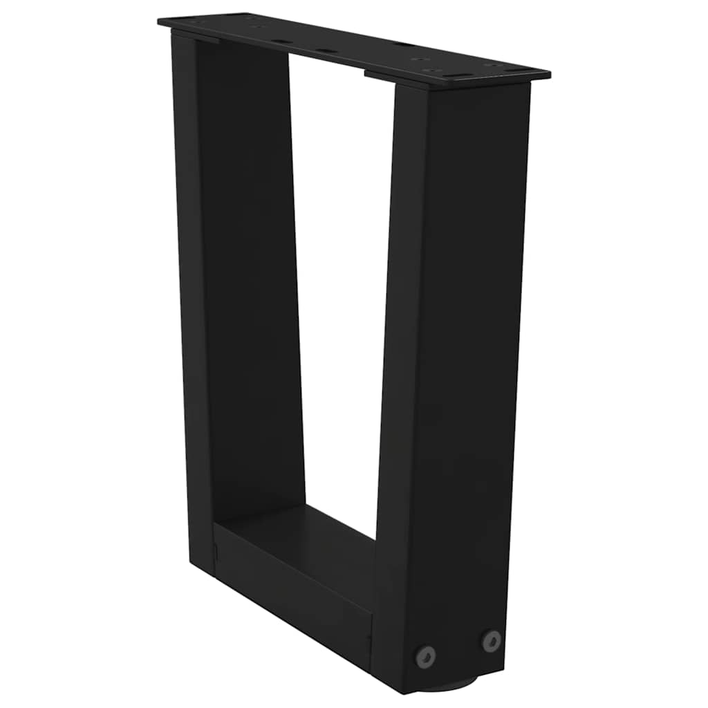 Gambe per Tavolino da CaffÃ¨ a Forma di V 2 pz Nere 30x(30-31,3) cm Acciaio