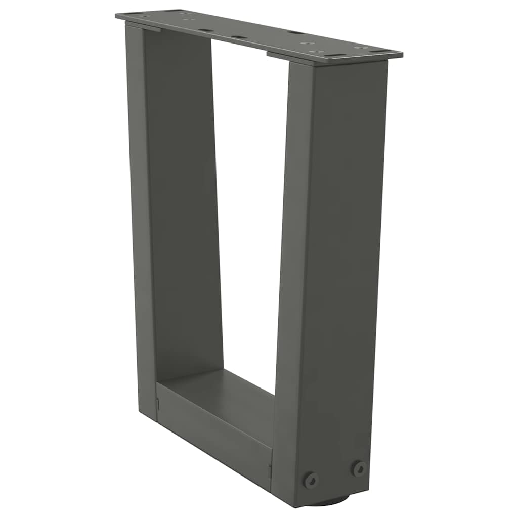 Gambe per Tavolino da CaffÃ¨ a Forma di V 2 pz Antracite 30x(30-31,3) cm Acciaio