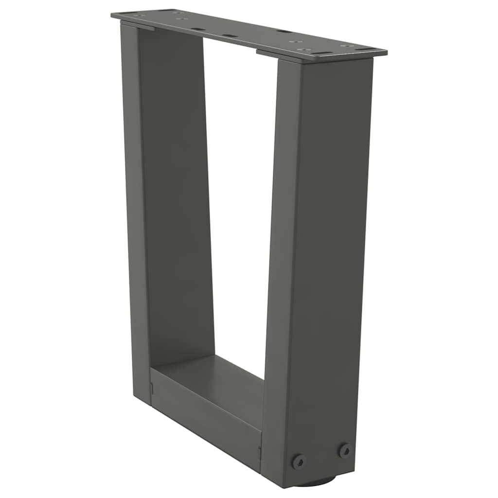 Gambe per Tavolino da CaffÃ¨ a Forma di V 2 pz Antracite 40x(30-31,3) cm Acciaio
