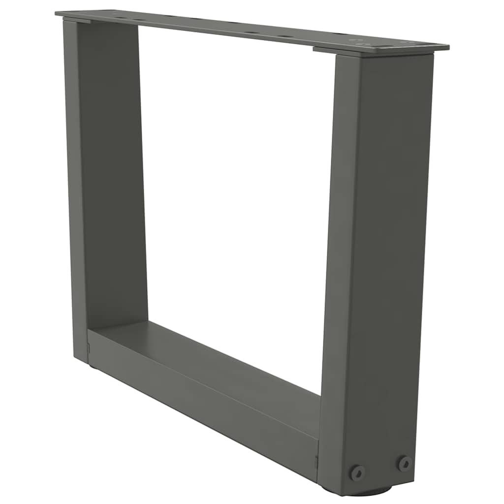 Gambe per Tavolino da CaffÃ¨ a Forma di V 2 pz Antracite 50x(30-31,3) cm Acciaio