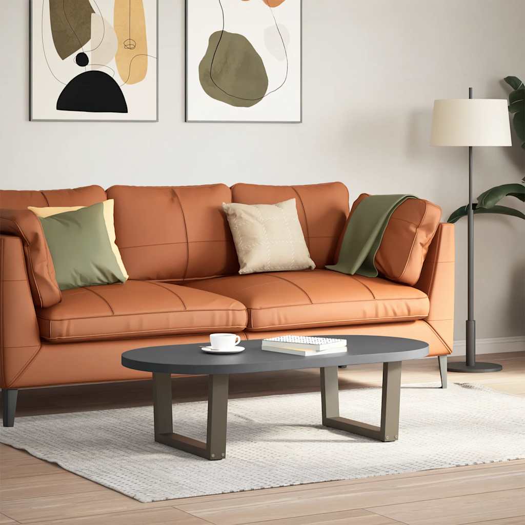 Gambe per Tavolino da CaffÃ¨ a Forma di V 2 pz Acciaio Naturale 50x(30-31,3) cm Acciaio