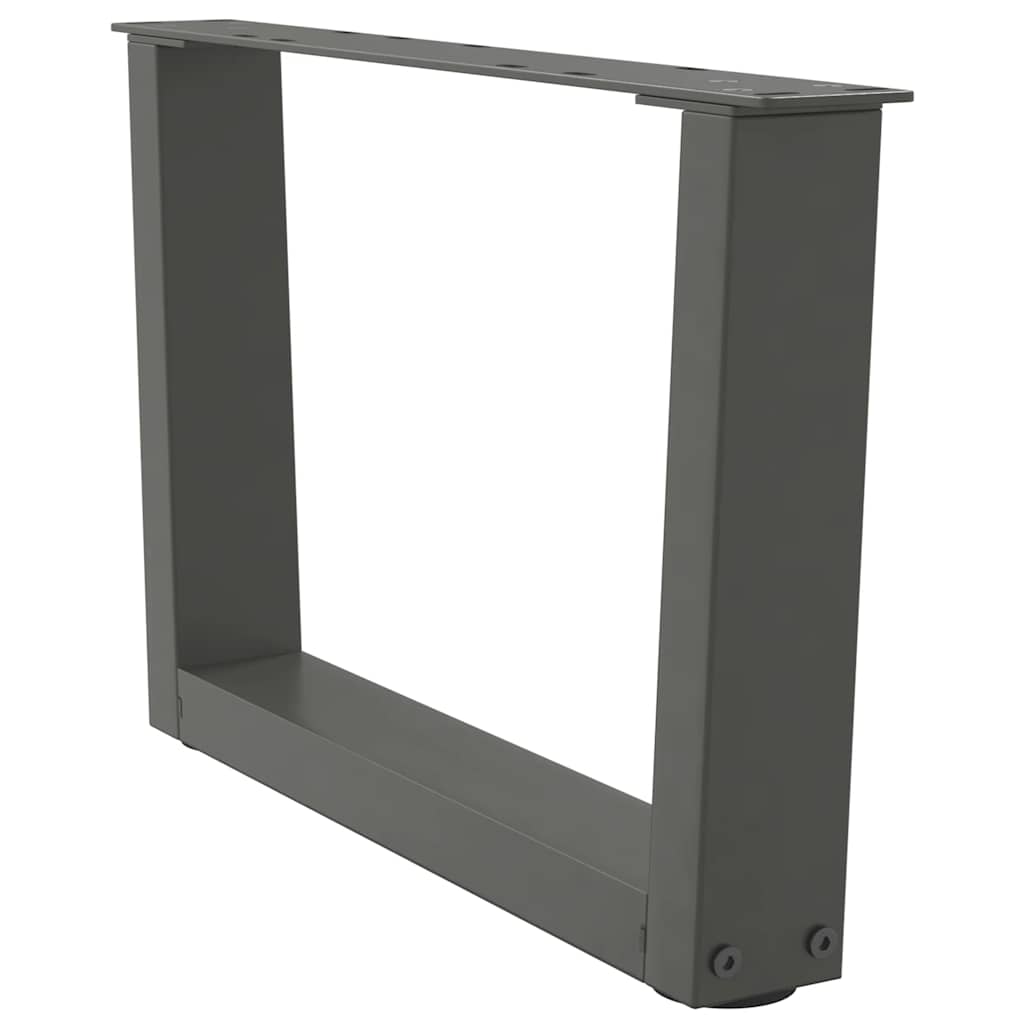 Gambe per Tavolino da CaffÃ¨ a Forma di V 2 pz Antracite 60x(30-31,3) cm Acciaio
