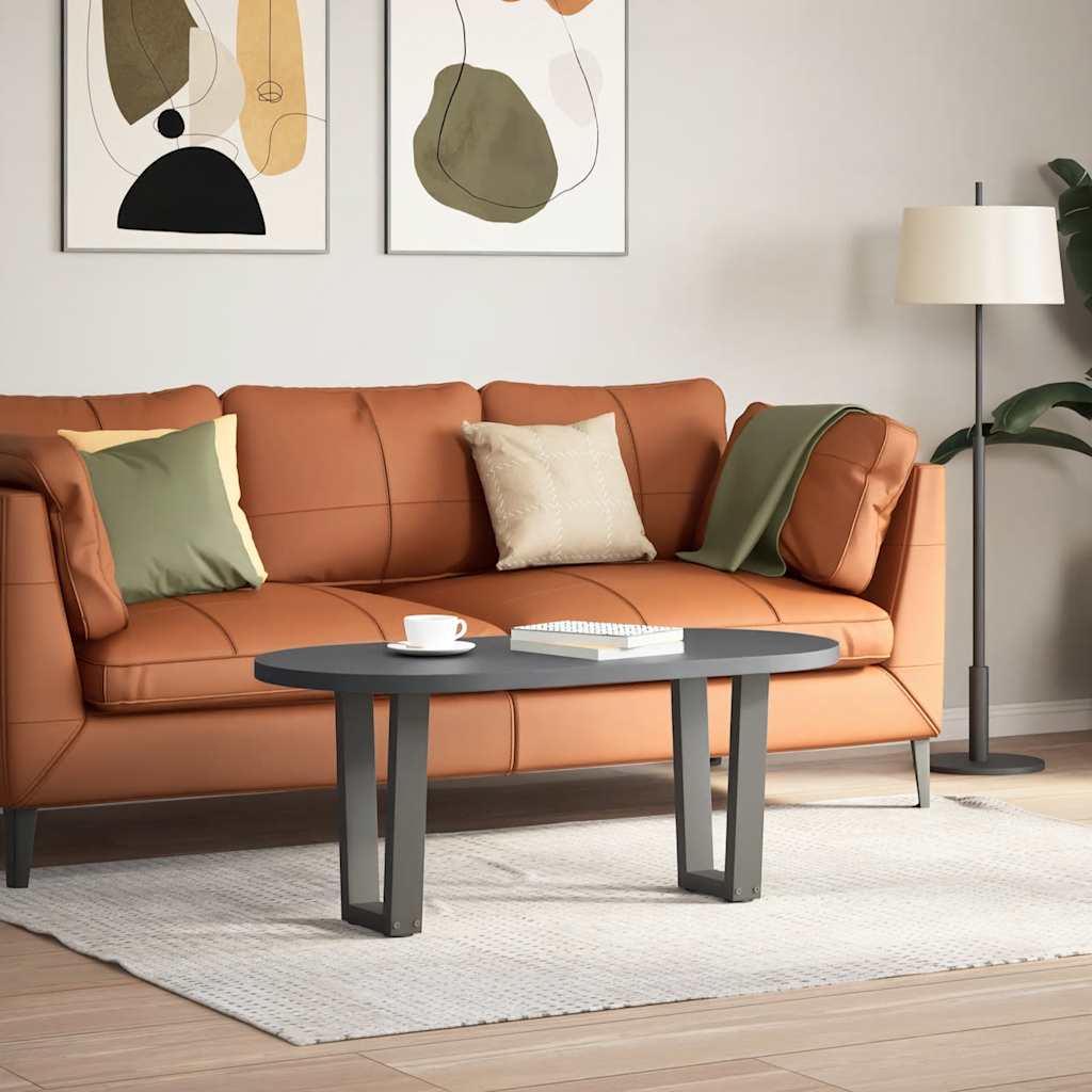 Gambe per Tavolino da CaffÃ¨ a Forma di V 2 pz Antracite 38x(42-43,3) cm Acciaio