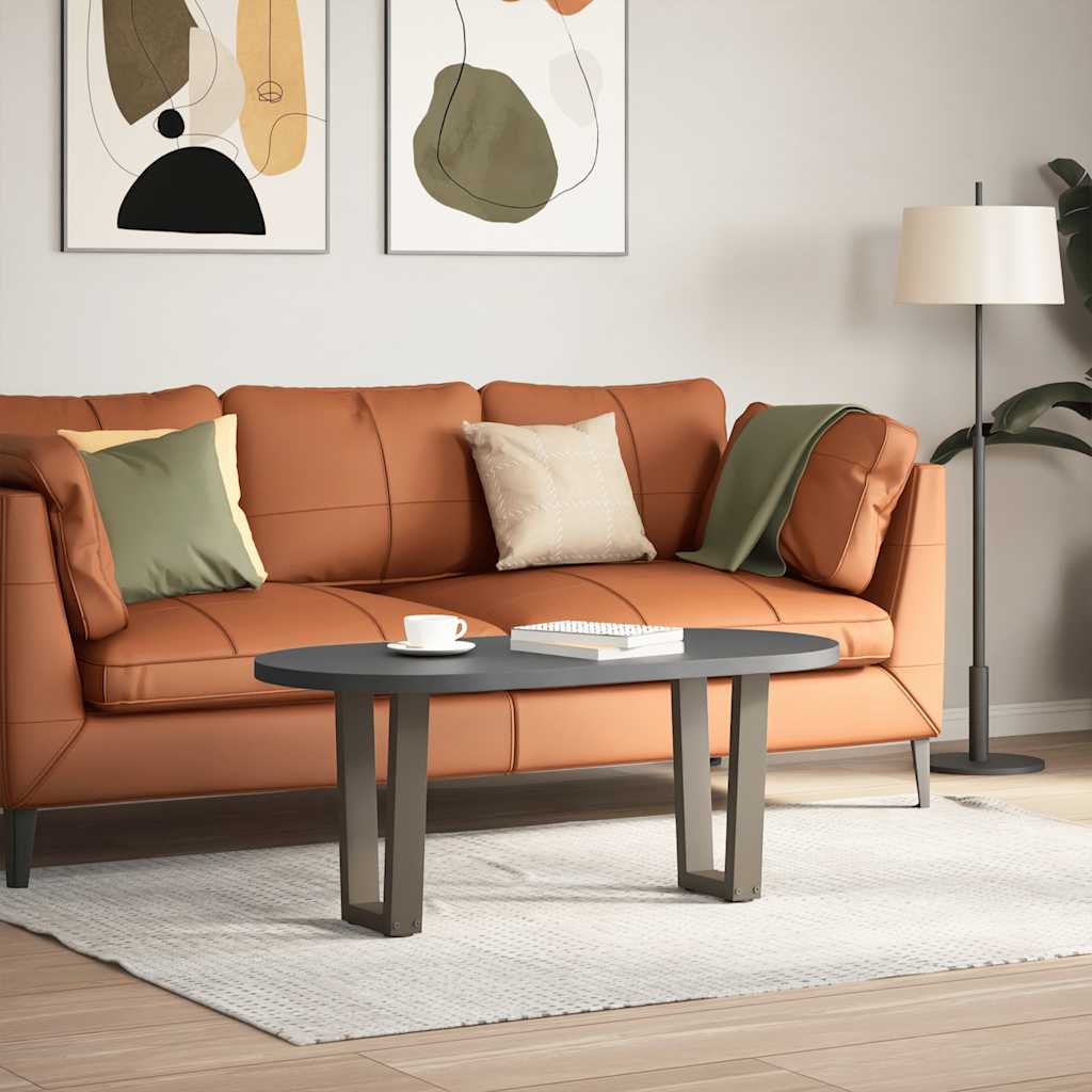 Gambe per Tavolino da CaffÃ¨ a Forma di V 2 pz Acciaio Naturale 38x(42-43,3) cm Acciaio