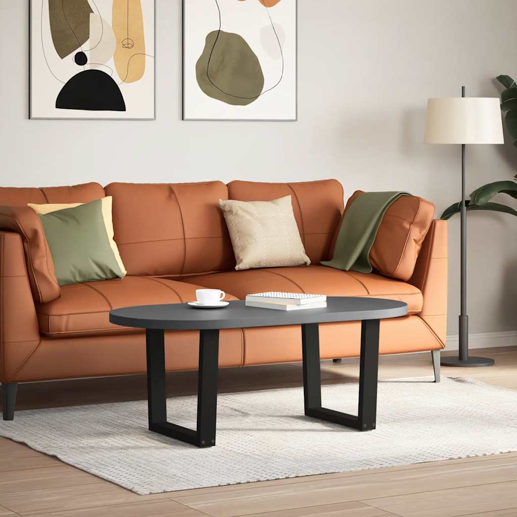 Gambe per Tavolino da CaffÃ¨ a Forma di V 2 pz Nere 50x(42-43,3) cm Acciaio