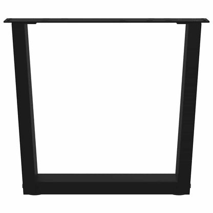 Gambe per Tavolino da CaffÃ¨ a Forma di V 2 pz Nere 50x(42-43,3) cm Acciaio