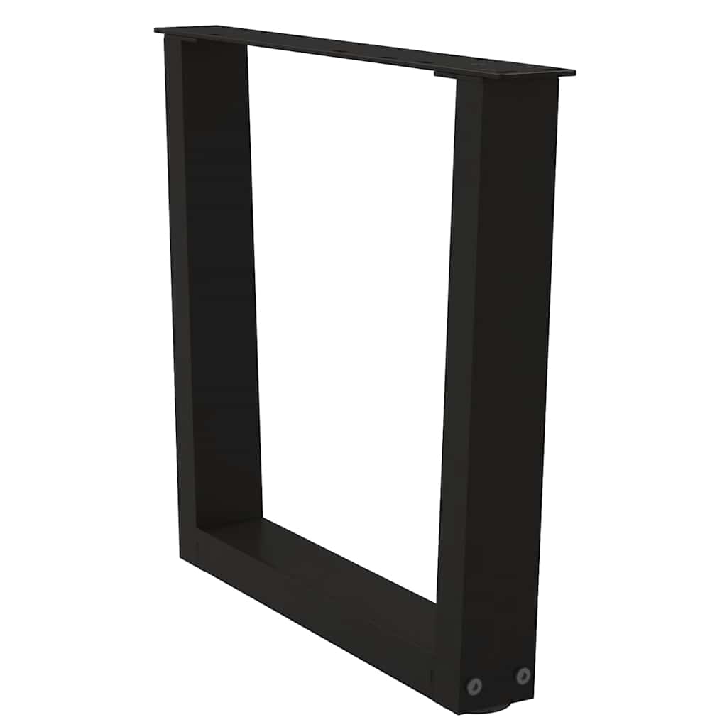 Gambe per Tavolino da CaffÃ¨ a Forma di V 2 pz Nere 50x(42-43,3) cm Acciaio
