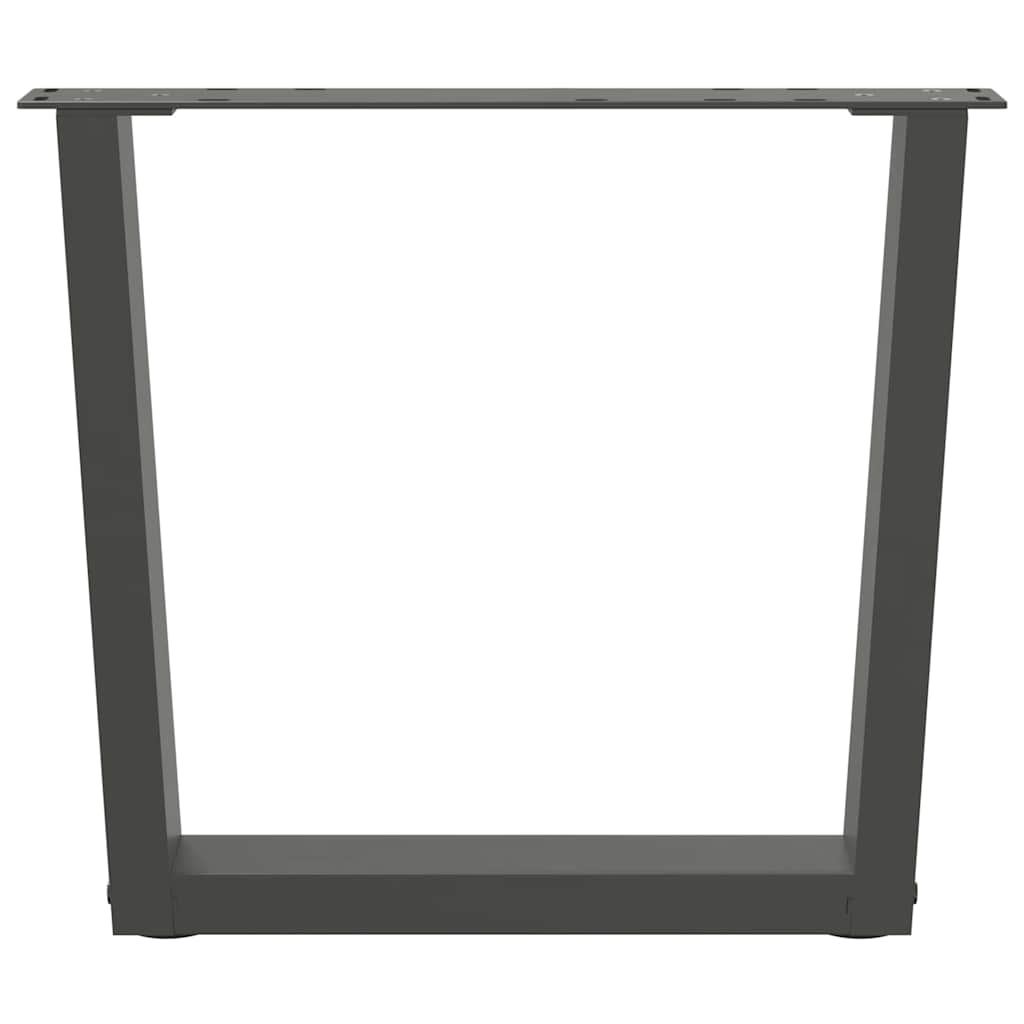 Gambe per Tavolino da CaffÃ¨ a Forma di V 2 pz Antracite 50x(42-43,3) cm Acciaio
