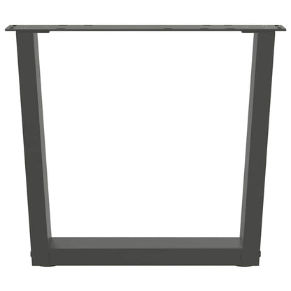 Gambe per Tavolino da CaffÃ¨ a Forma di V 2 pz Antracite 50x(42-43,3) cm Acciaio