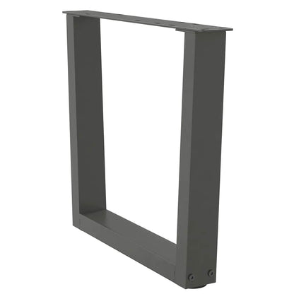 Gambe per Tavolino da CaffÃ¨ a Forma di V 2 pz Antracite 50x(42-43,3) cm Acciaio