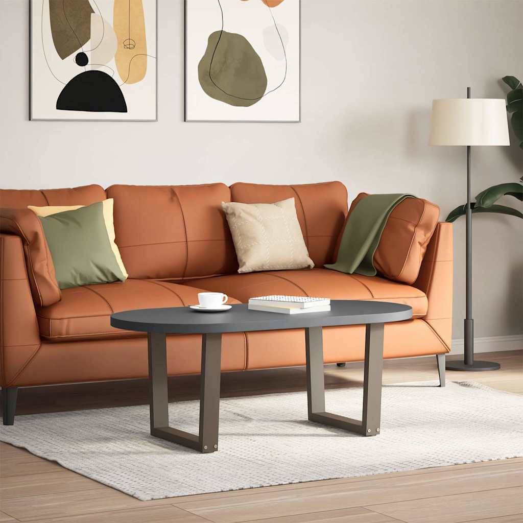 Gambe per Tavolino da CaffÃ¨ a Forma di V 2 pz Acciaio Naturale 50x(42-43,3) cm Acciaio