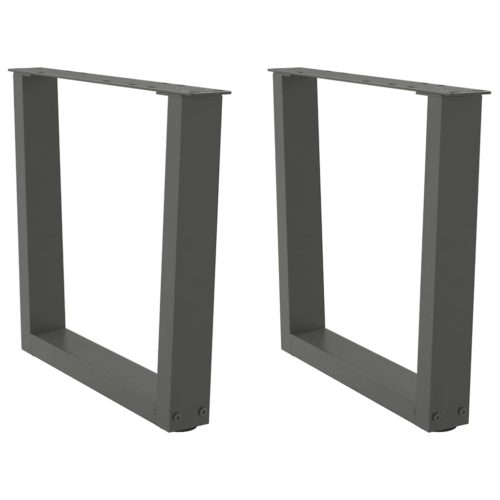 Gambe per Tavolino da CaffÃ¨ a Forma di V 2 pz Antracite 60x(42-43,3) cm Acciaio