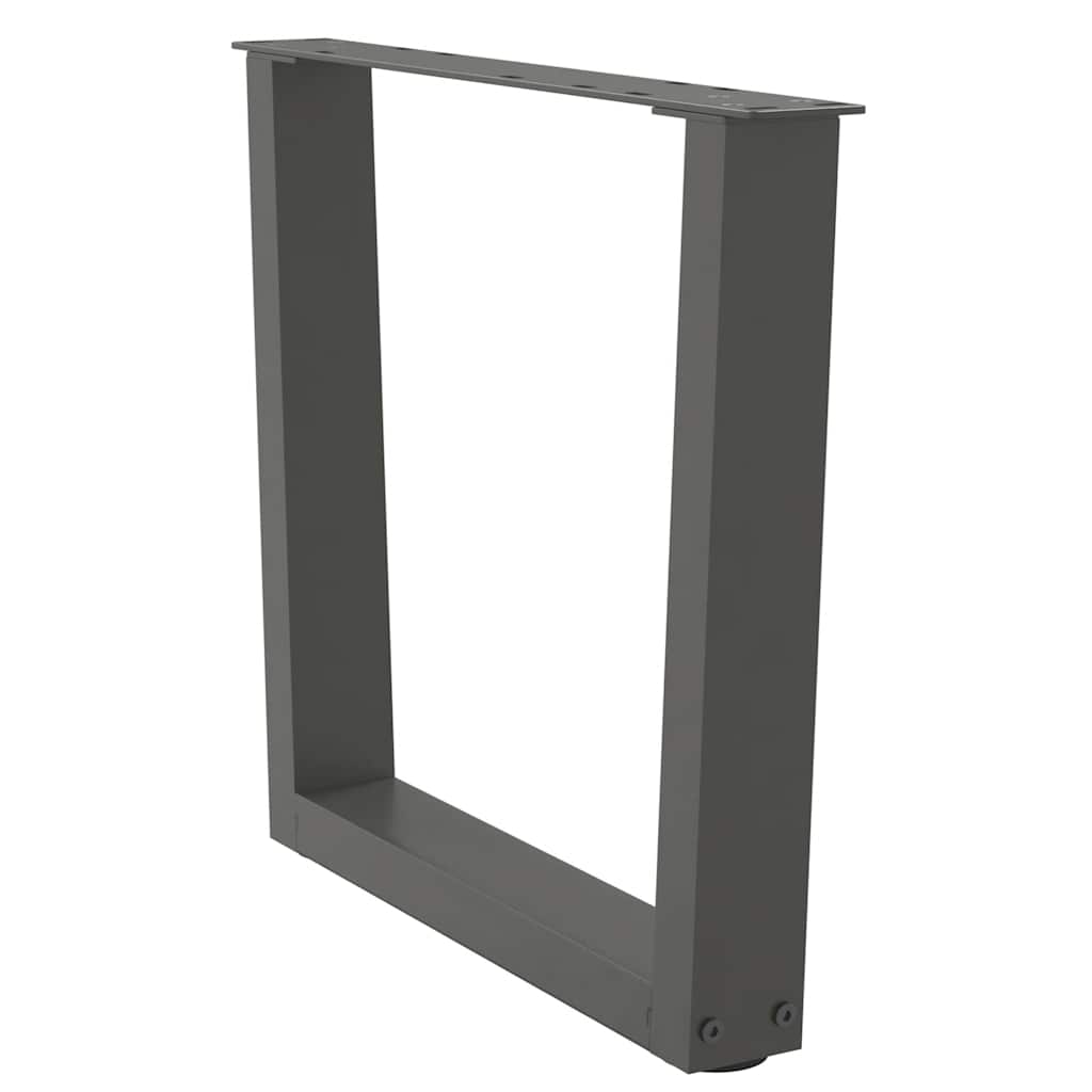 Gambe per Tavolino da CaffÃ¨ a Forma di V 2 pz Antracite 60x(42-43,3) cm Acciaio