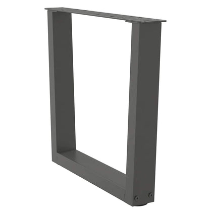 Gambe per Tavolino da CaffÃ¨ a Forma di V 2 pz Antracite 60x(42-43,3) cm Acciaio