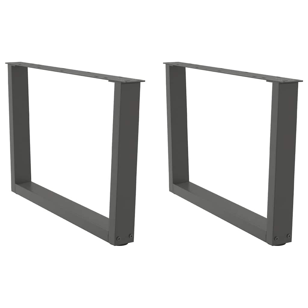 Gambe per Tavolino da CaffÃ¨ a Forma di V 2 pz Antracite 70x(42-43,3) cm Acciaio