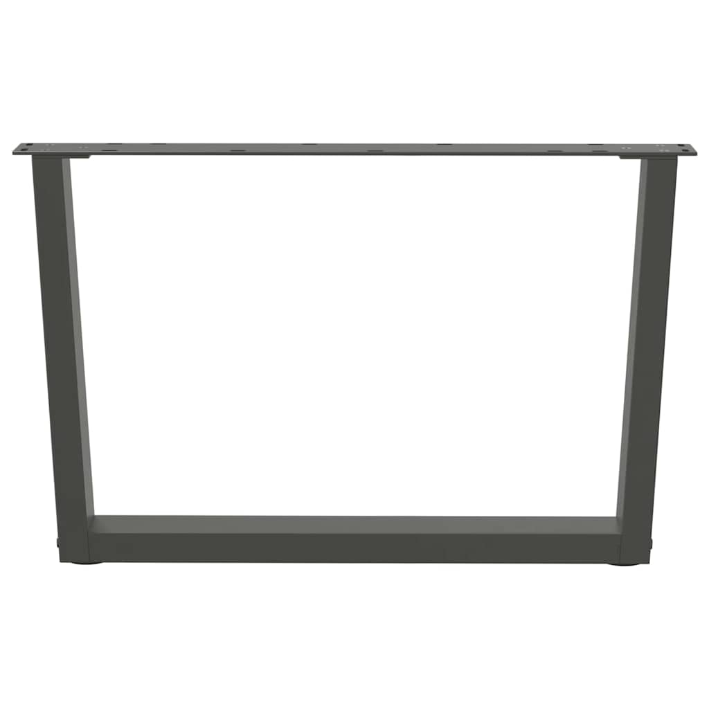 Gambe per Tavolino da CaffÃ¨ a Forma di V 2 pz Antracite 70x(42-43,3) cm Acciaio