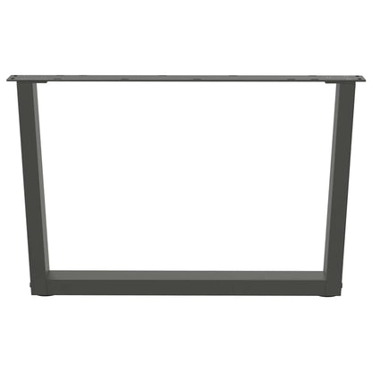 Gambe per Tavolino da CaffÃ¨ a Forma di V 2 pz Antracite 70x(42-43,3) cm Acciaio