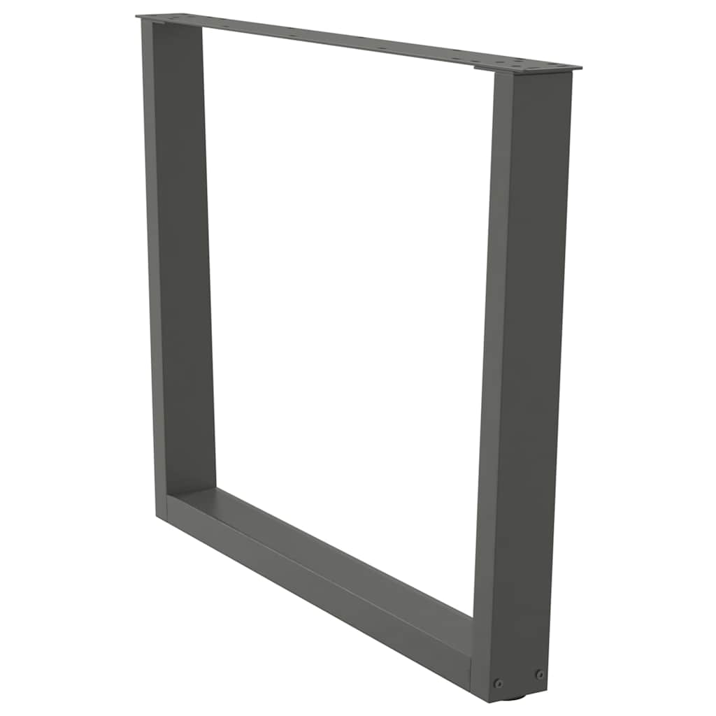 Gambe per tavolo da pranzo a forma di V 2 pz Antracite 100x(72-73,3) cm Acciaio