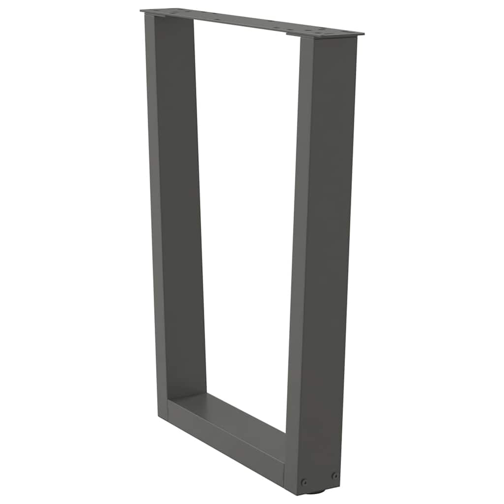 Gambe per tavolo da pranzo a forma di V 3 pz Antracite 70x(72-73,3) cm Acciaio