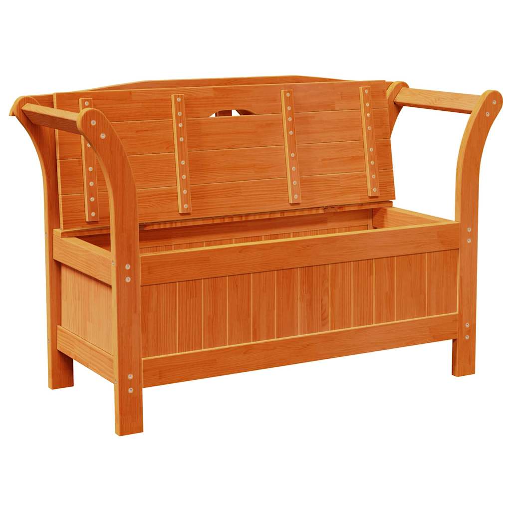 Panchina da esterno Marrone 119 x 44 x 76 cm Pino massello