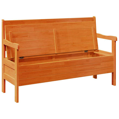 Panchina da esterno Marrone 119 x 44 x 76 cm Pino massello