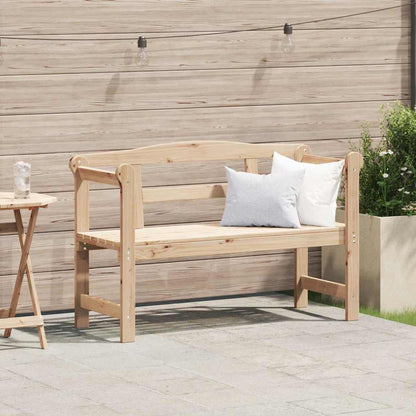 Panchina da esterno con archiviazione Naturale 119 x 44 x 76 cm