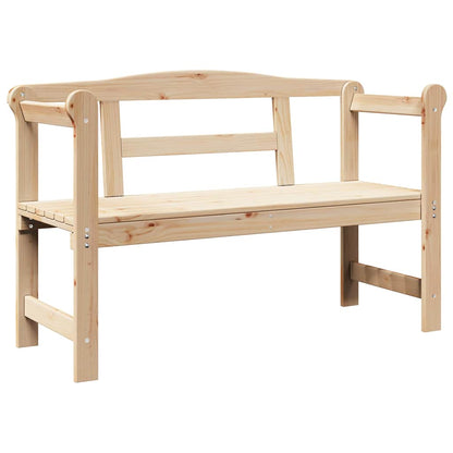 Panchina da esterno con archiviazione Naturale 119 x 44 x 76 cm