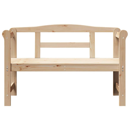 Panchina da esterno con archiviazione Naturale 119 x 44 x 76 cm