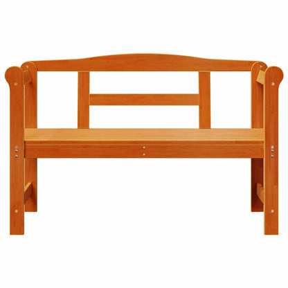 Panchina da esterno Marrone 119 x 44 x 76 cm Pino massello