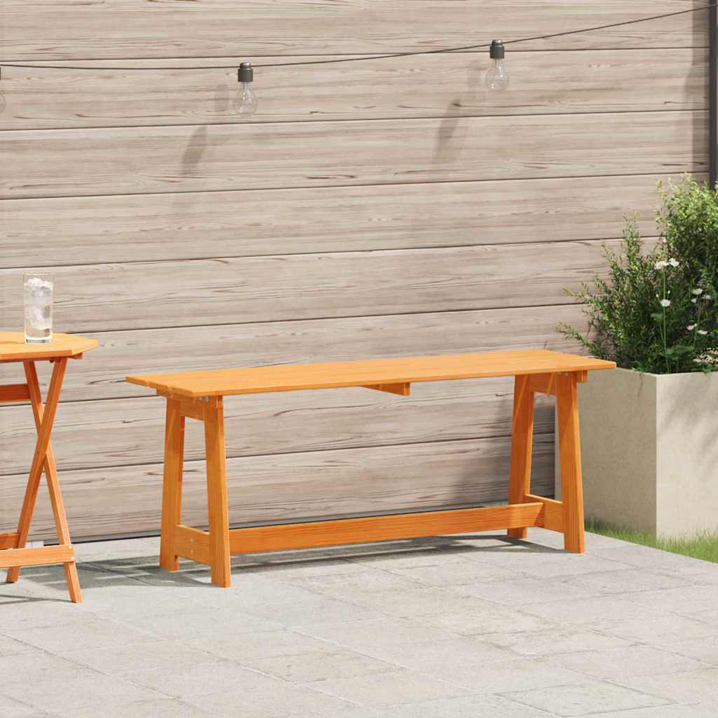 Panchina da esterno Marrone 119 x 47 x 35 cm Pino massello