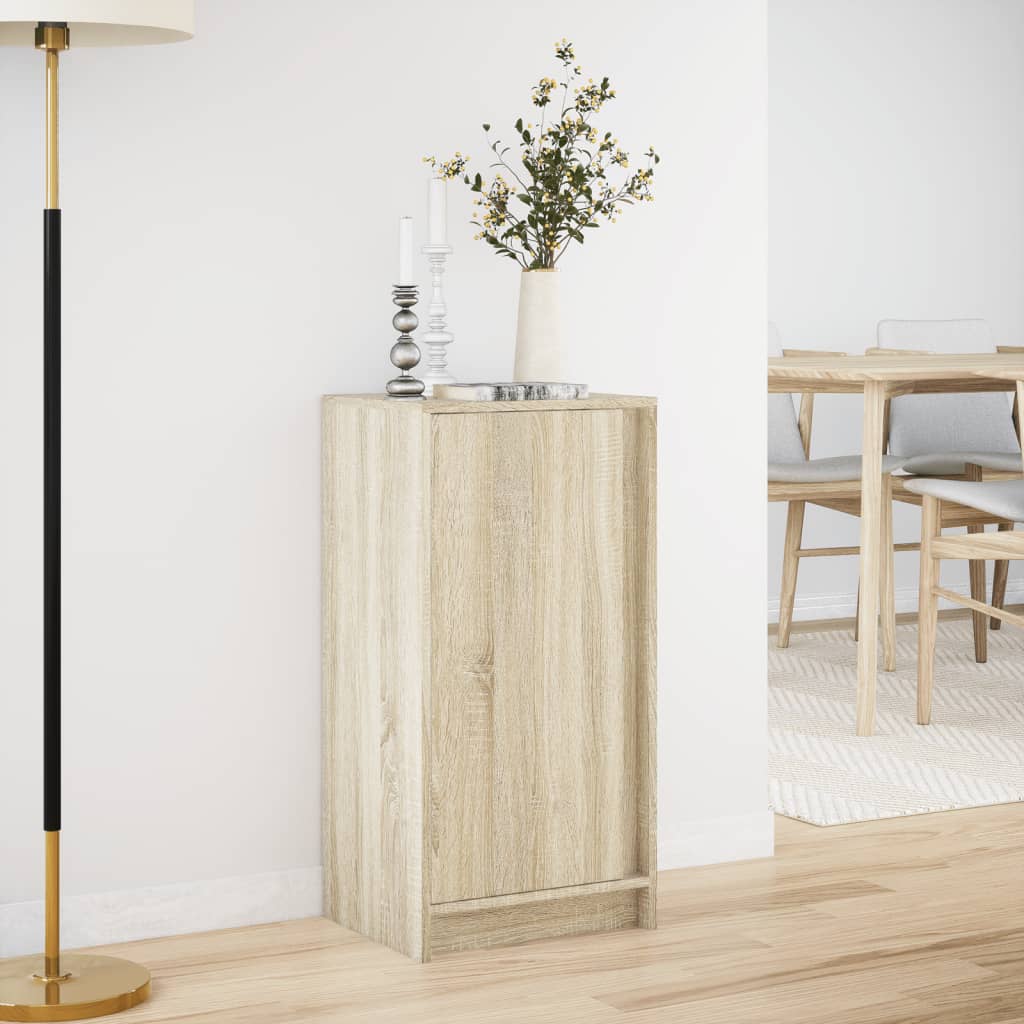 Credenza con LED Rovere Sonoma 42,5x34x85 cm Legno Multistrato