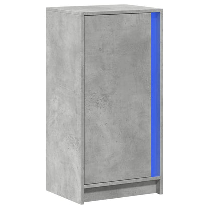 Credenza con LED Grigio Cemento 42,5x34x85 cm Legno Multistrato